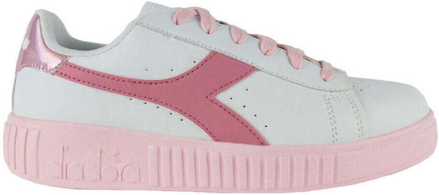 Diadora Lage Sneakers Game Step Gs 101.176595 01 C0237 White Sweet Pink - Foto 3