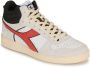 Diadora Stijlvolle Herensneakers met Groene Suède Accenten White - Thumbnail 4