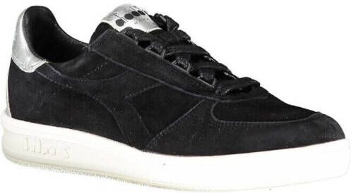 Diadora Elegante Zwarte Leren Sneakers met Details Black Dames - Foto 3