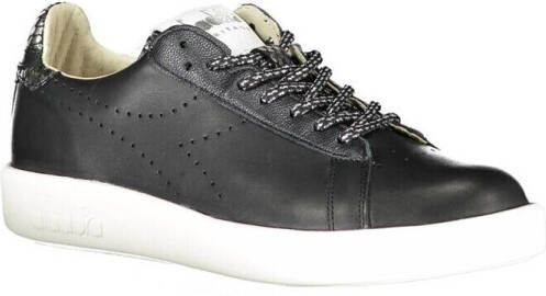 Diadora Stijlvolle zwarte veterschoenen met contrastzool Black Dames - Foto 3