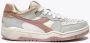 Diadora B-560 Crackle Lame'Wn sneaker van leer met suède details - Thumbnail 3