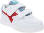 Diadora Raptor Low Stripe Ps Sneakers Jongens Wit - Thumbnail 2