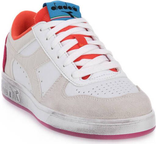 Diadora Magic Basket Low Croco Woman Lage sneakers Leren Sneaker Dames Wit - Foto 9