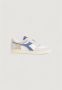 Diadora Witte Leren Sneakers Met Rubberen Zool En Sportieve Details - Thumbnail 3