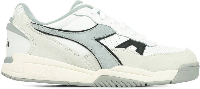 Diadora Sneaker in wit grijs suède en imitatieleer White Heren - Foto 10