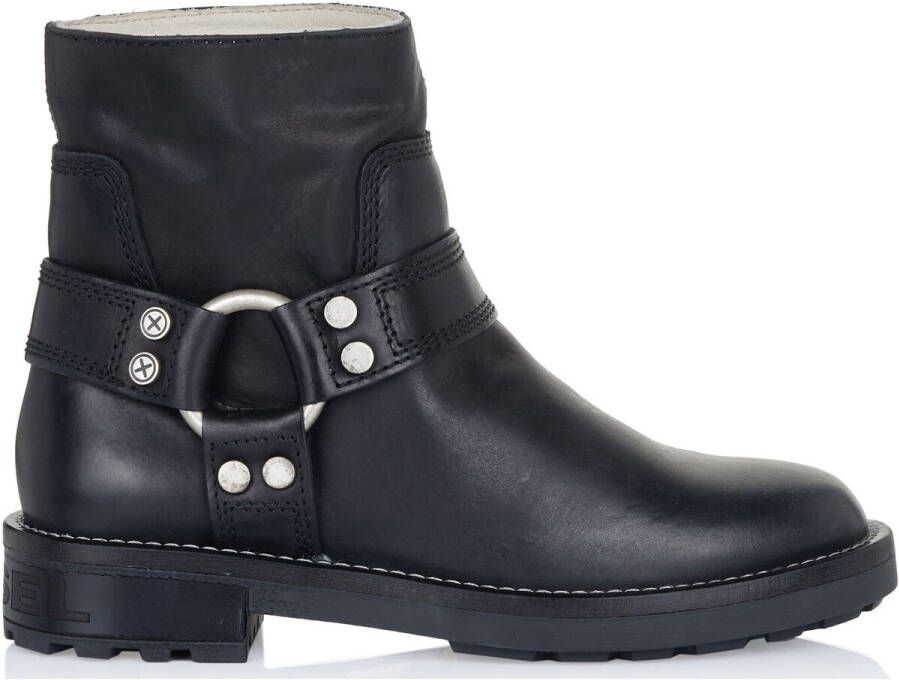 Diesel D Throuper Ab enkellaarzen Zwart Dames