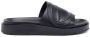 Diesel Sa-Slide D Oval PU slides with embossed Oval D Black Heren - Thumbnail 2