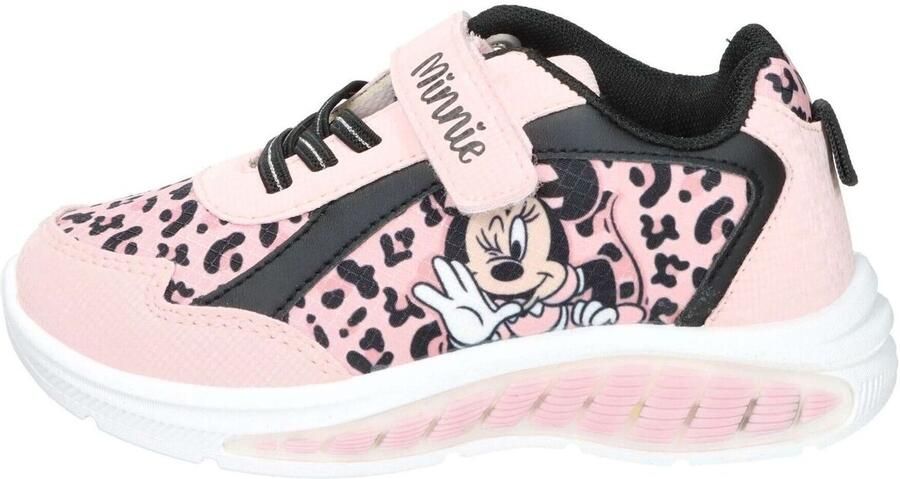 Leomil Disney Minnie Schoenen voor meisjes met lichtjes Minnie Mouse Sneakers voor kinderen met klittenband Lichtgevende kindersneaker Roze - Foto 2