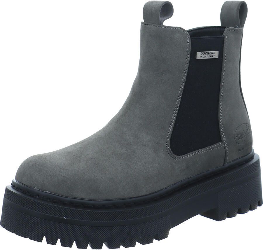 Dockers by Gerli Dames Vegan Laarzen gevoerd 57AZ204-810-221 grijs