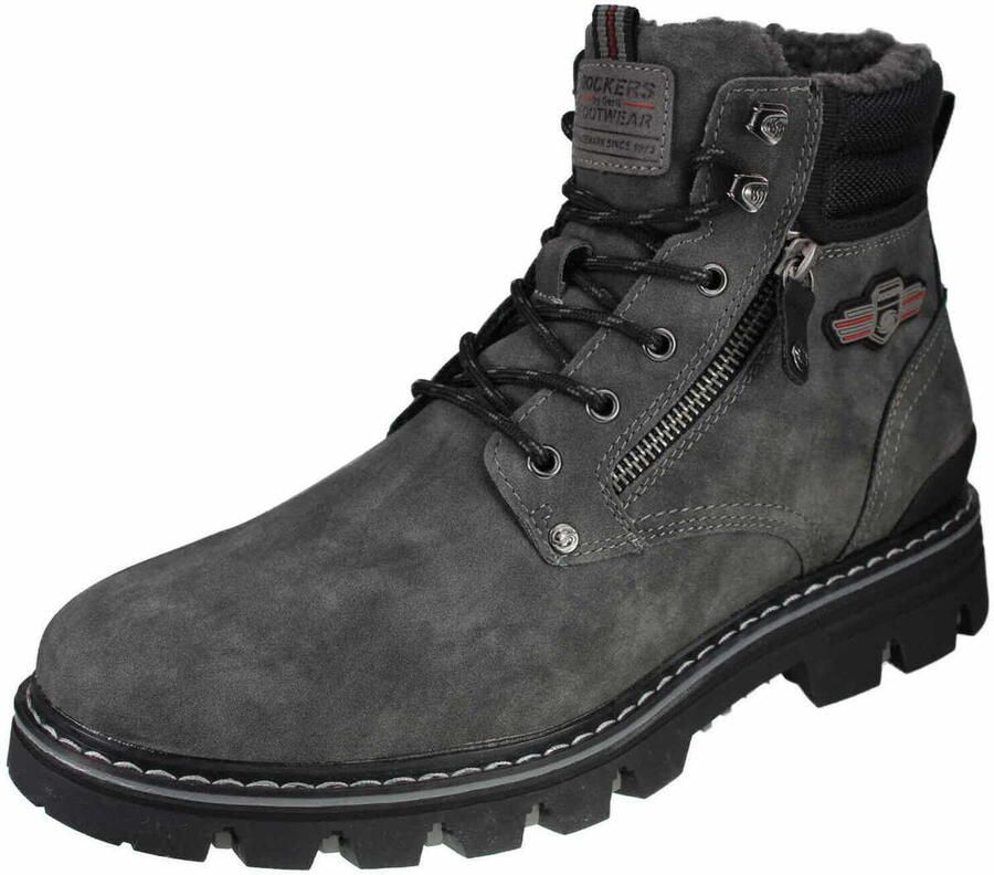 Dockers by Gerli herenlaarzen 53HX103 600220 schoenen enkellaarzen donkergrijs