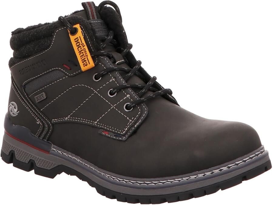Dockers by Gerli Veterboots lichtgrijs donkerrood zwart - Foto 2