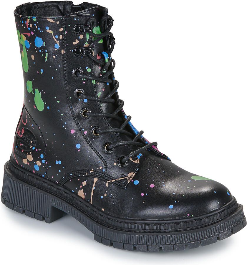 Dockers by Gerli Dames Laarzen Boots 57BI201-800-170 zwart rood gevoerd - Foto 3