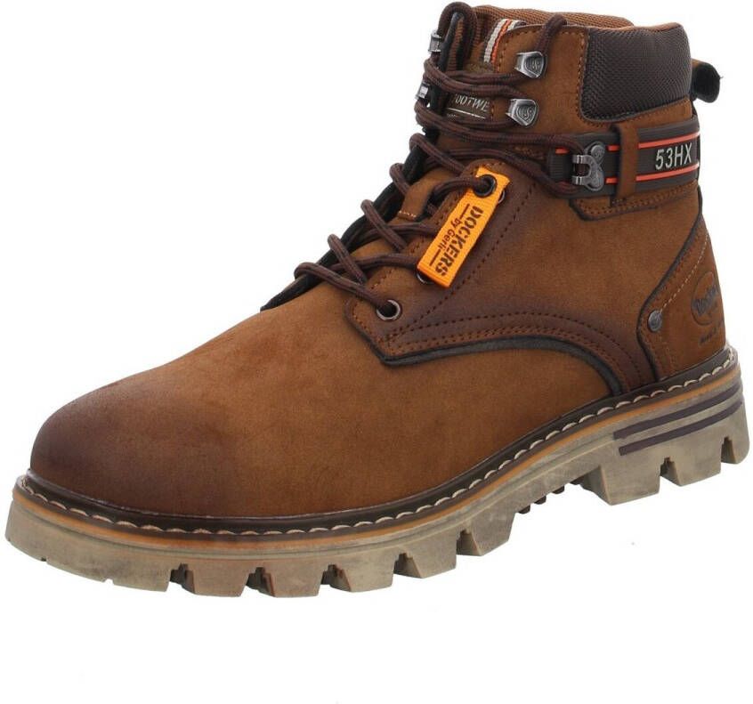 Dockers by Gerli Veterschoenen worker boots laarzen met comfortabele schachtafsluiting van textiel - Foto 2