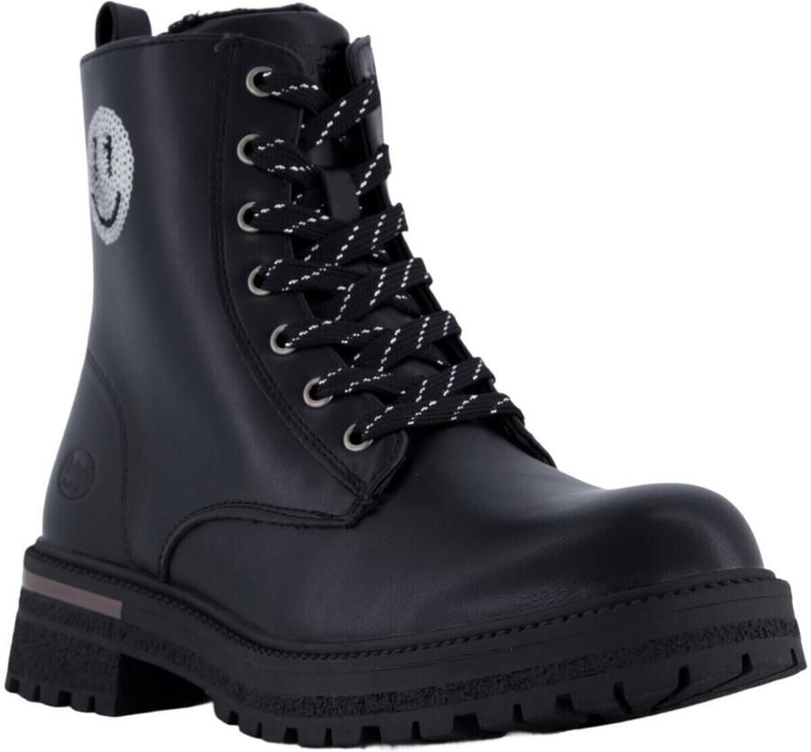 Dockers by Gerli Meisjes Boots Veterlaarzen 55SV705-610155 Zwart Zilver - Foto 2
