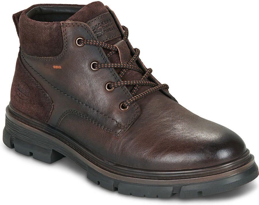 Dockers by Gerli herenleren laarzen donkerbruin 59MH001 - Foto 3