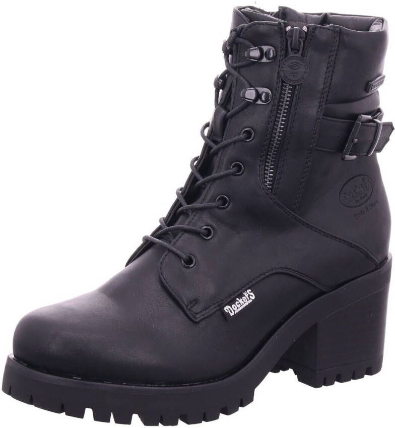 Dockers by Gerli Laarsjes Chunky laarzen met blokhak