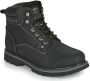 Dockers by Gerli Zwarte boot Geveterde laarzen zwart Leer Biker Industrial Rock wear - Thumbnail 2