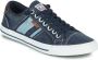 Dockers by Gerli Washed Canvas Trainers Dubbel Blauw Sneakers blauw Heren - Thumbnail 1