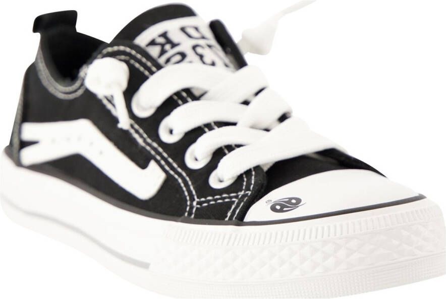 Dockers by Gerli Low Sneaker Sneakers voor kinderen zwart-wit Textiel Basics - Foto 2