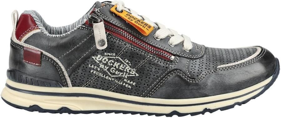 Dockers by Gerli Zip Sneaker Low Sneakers navy Polyurethaan Heren Basics Street wear - Foto 3