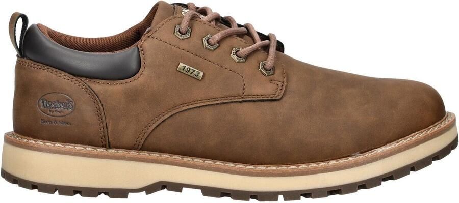 Dockers by Gerli Heren Veterschoen Sneaker Zakelijk Elegant 57IT001 bruin - Foto 3