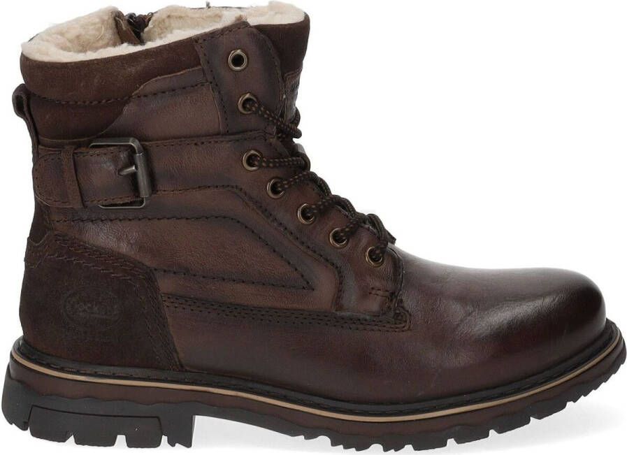 Dockers by Gerli Boots Heren Winter Schoenen Laarzen Boots Gevoerd Leer Bruin 51GL102 - Foto 3