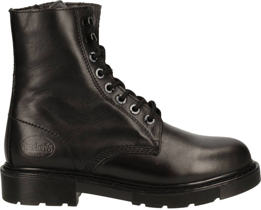 Dockers Zwarte Lederen Met Veter En Rits - Foto 2