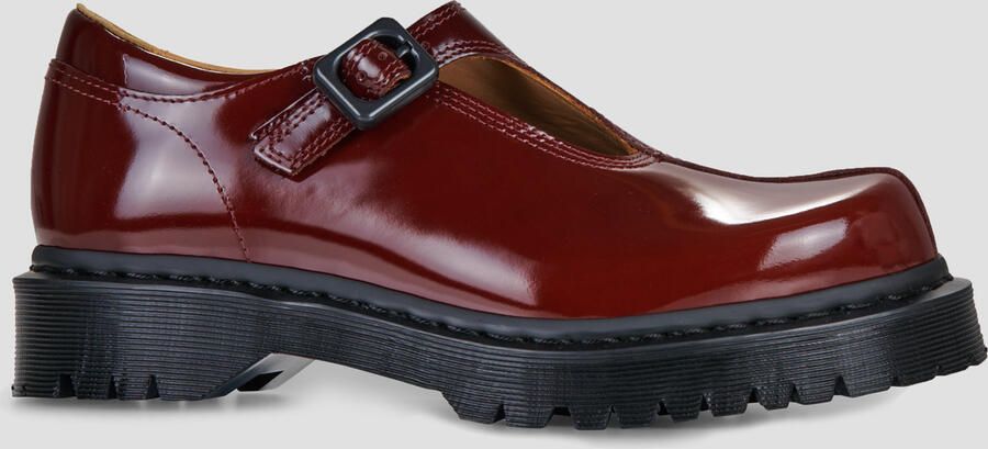 Dr. Martens Ballerina's Rejena Mary Jane Cherry Red Laquered Leather