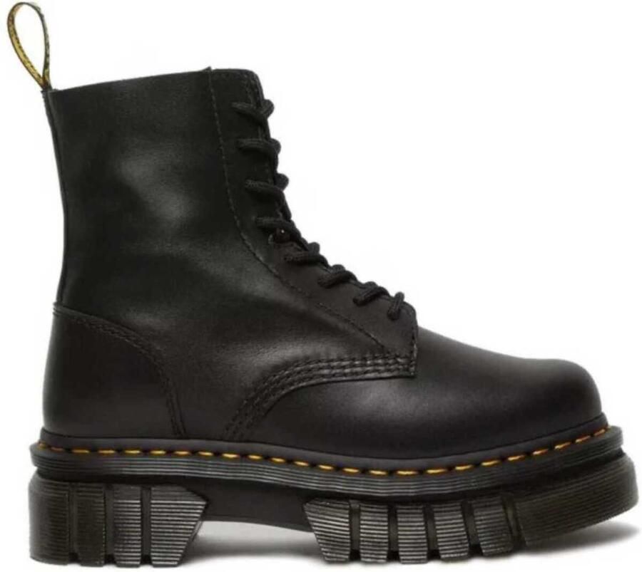 Dr. Martens Zwarte veterschoenen met hoge platform voor moedige vrouwen Black Dames - Foto 8