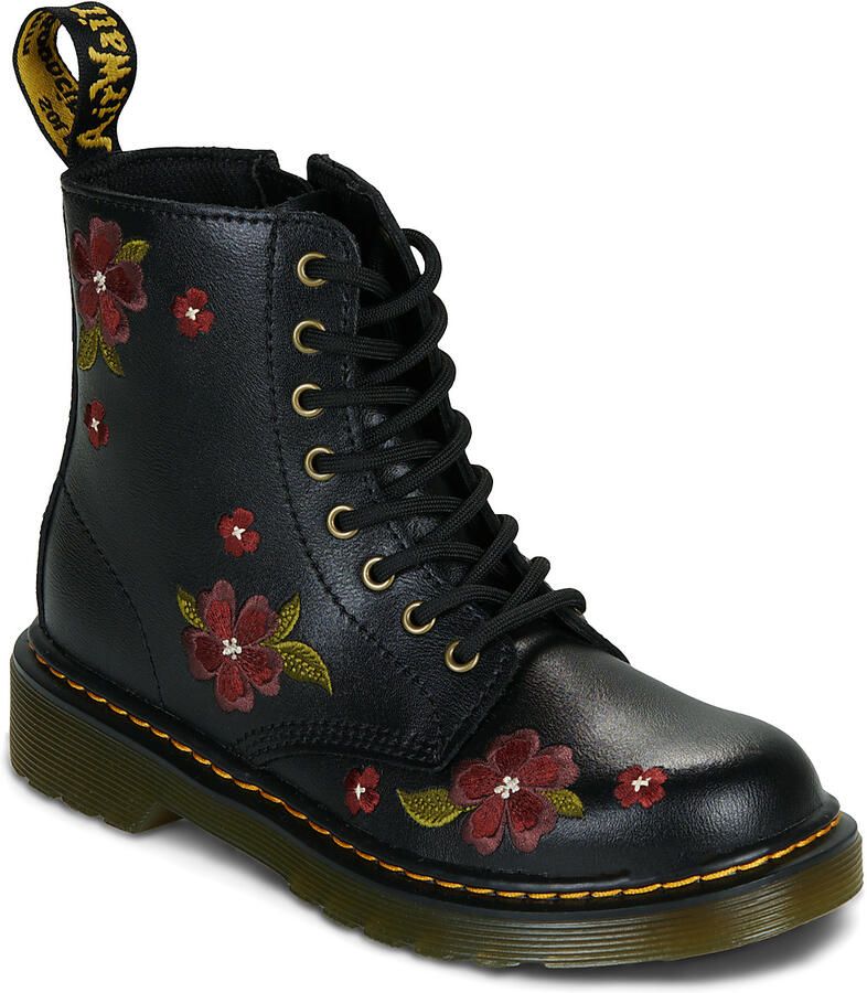 Dr. Martens 1460 Hs T leren enkelboots met studs zwart - Foto 3