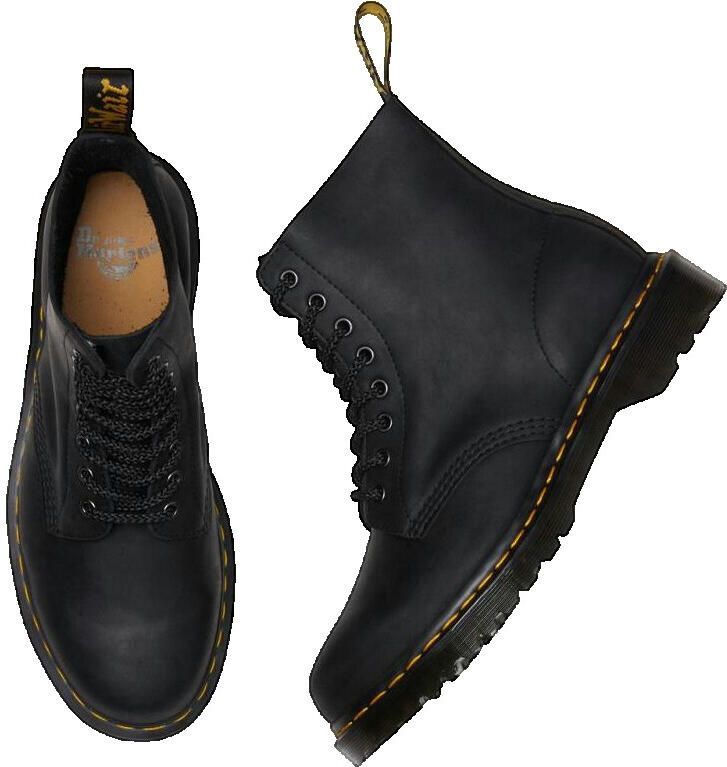 Dr. Martens DR. DOC MARTENS 1460 Pascal Waxed Full Grain Leather Laarzen Boots Zwart - Foto 4