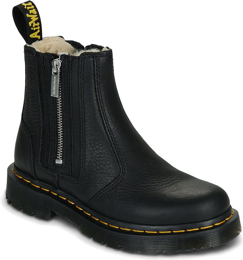 Dr. Martens Laarzen 2976 ALYSON W ZIPS ZIP UP CHELSEA BOOT BLACK GRIZZLY