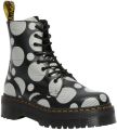 Dr. Martens Jadon Platform Polka Dot Zwart Wit Dames Veterboots Zwart Wit Kleur Zwart Wit - Zwart