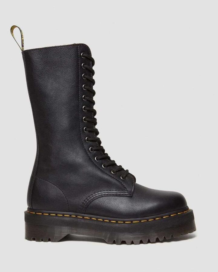Dr. Martens Zwarte Veterschoenen van Leer Black Dames - Foto 2