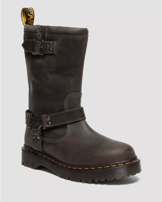 Dr. Martens Platte Grijze Schoenen Anistone Hi Stijl - Foto 7