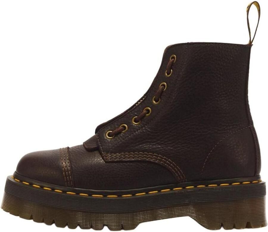 Dr. Martens dameslaarzen met veters donkerbruin - Foto 6