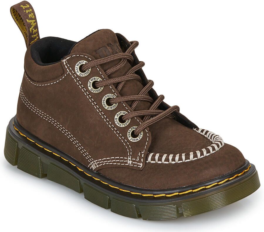 Dr. Martens Laarzen RAFFE MOC BOOT J LOW DARK BROWN TUMBLED NUBUCK