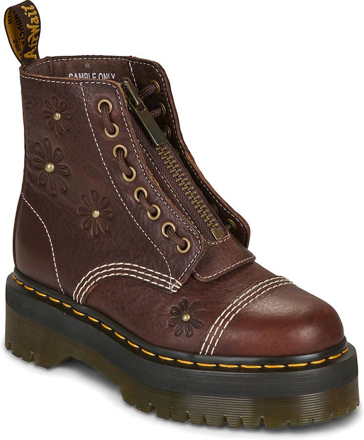 Dr. Martens Laarzen Sinclair Flower Dark Brown Grizzly