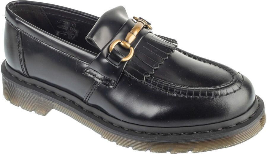 Dr. Martens Elegante Atlas Leren Loafers met Franje en Metalen Gesp Black - Foto 6