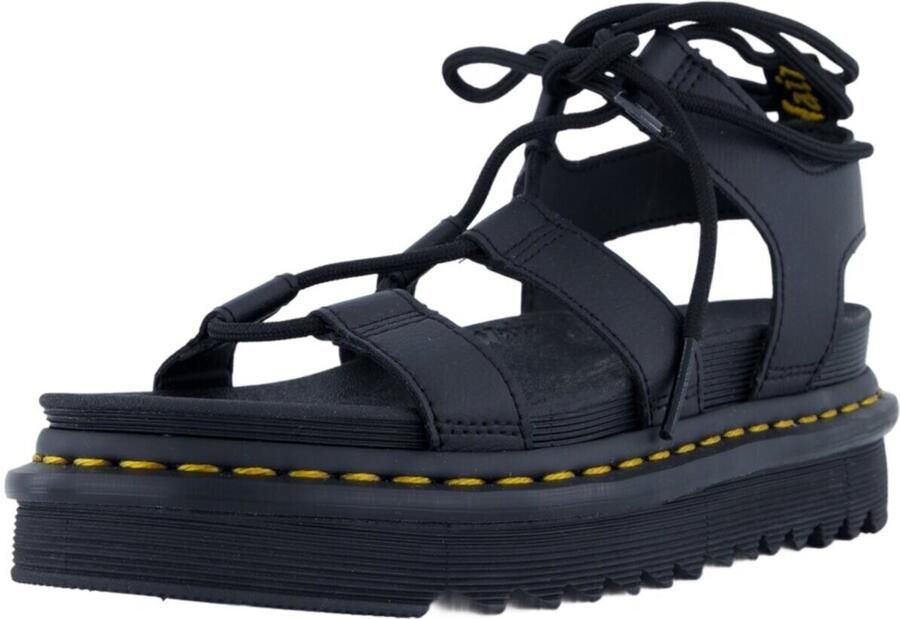 Dr. Martens Blaire LaceUp Platform Sandals Wo Black Flat Sandals - Foto 8
