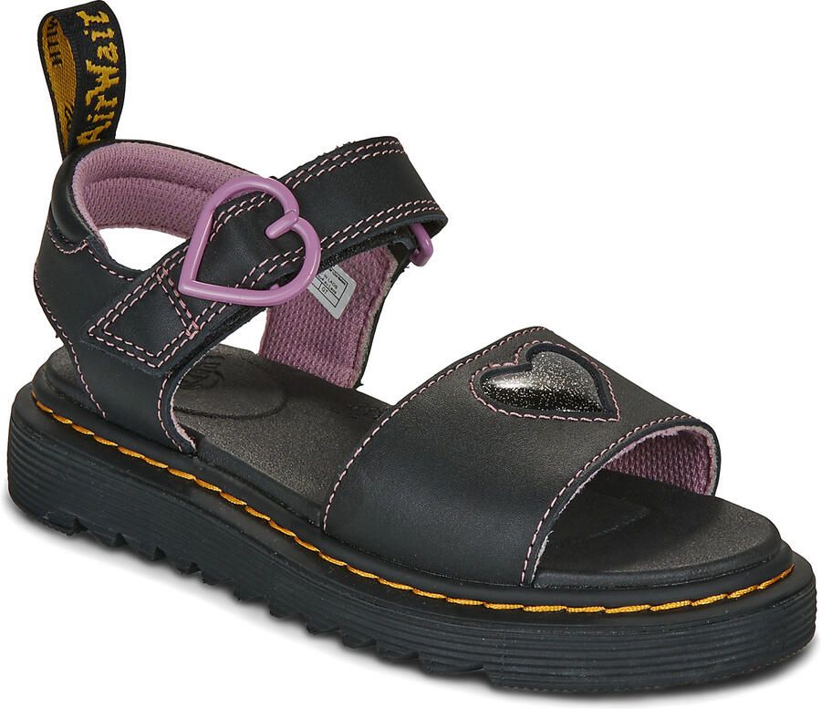 Dr. Martens Sandalen Marlowe Hearts II J Black Lucido