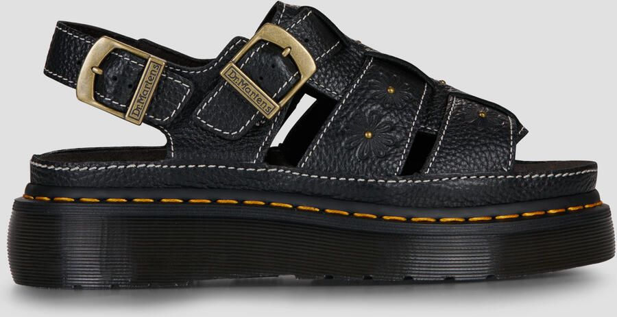 Dr. Martens Sandalen met sleehak Wrenlie Sandal Black Grizzly