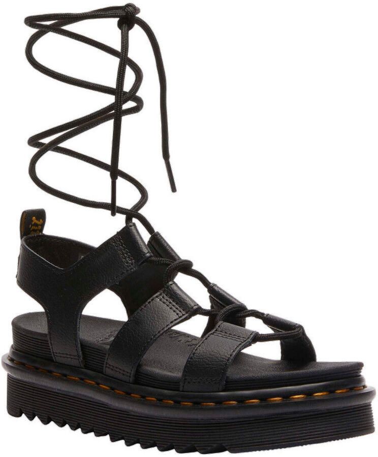 Dr. Martens Blaire LaceUp Platform Sandals Wo Black Flat Sandals - Foto 4