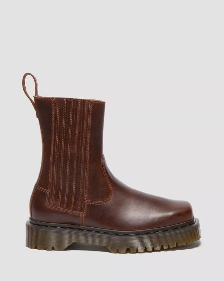 Dr martens Amaayah Lo butterscotch orleans Bruin Leer Chelsea boots Dames