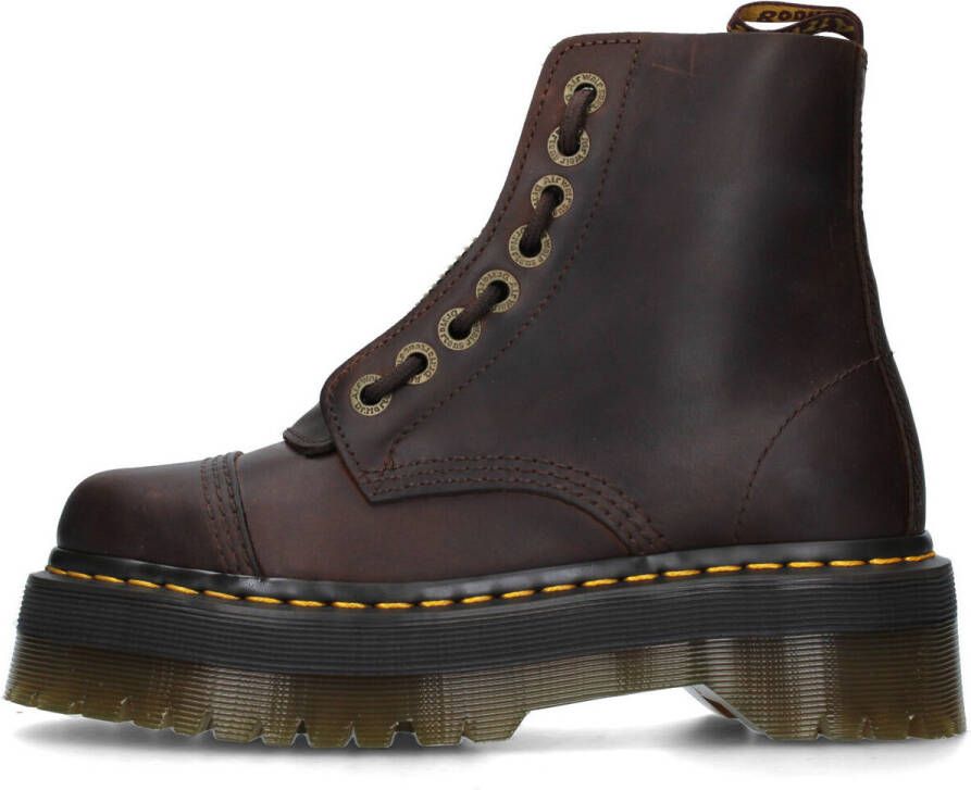 Dr. Martens Sinclair Dark Enkellaarzen Brown Dames - Foto 4