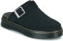 Dr. Martens Klompen Brookline Mule Black Bronx Suede - Thumbnail 2