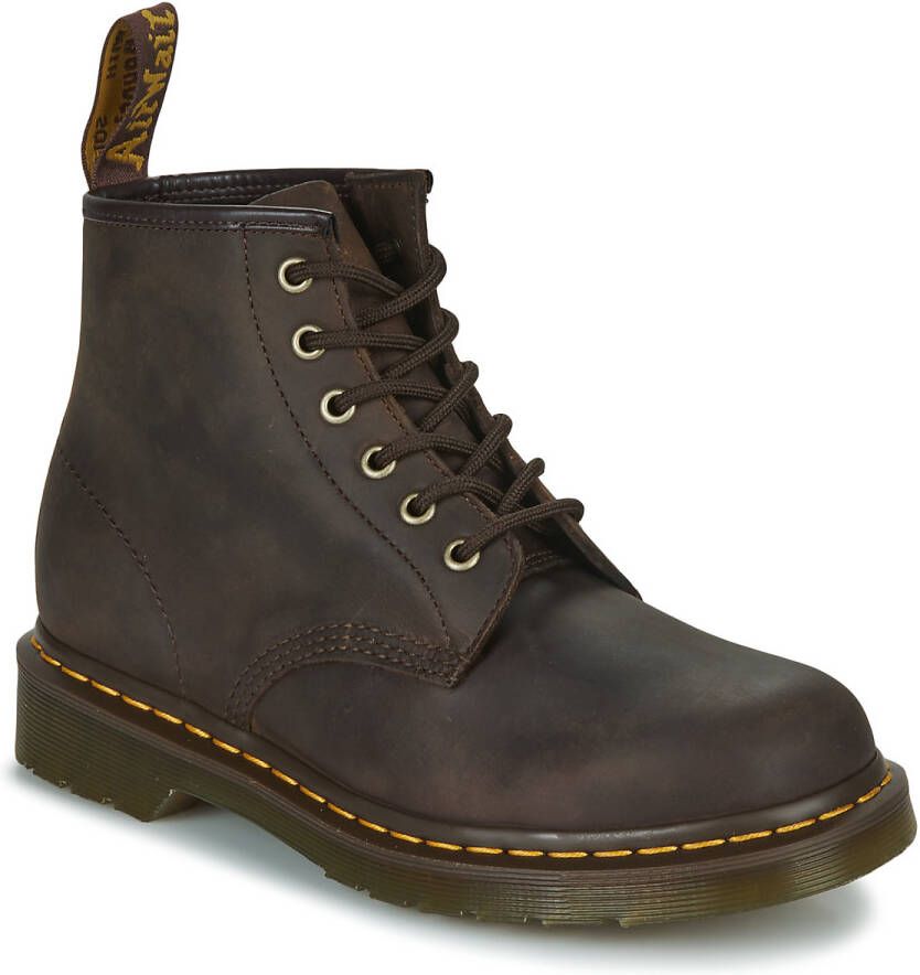 Dr. Martens Laarzen 101 DARK BROWN CRAZY HORSE