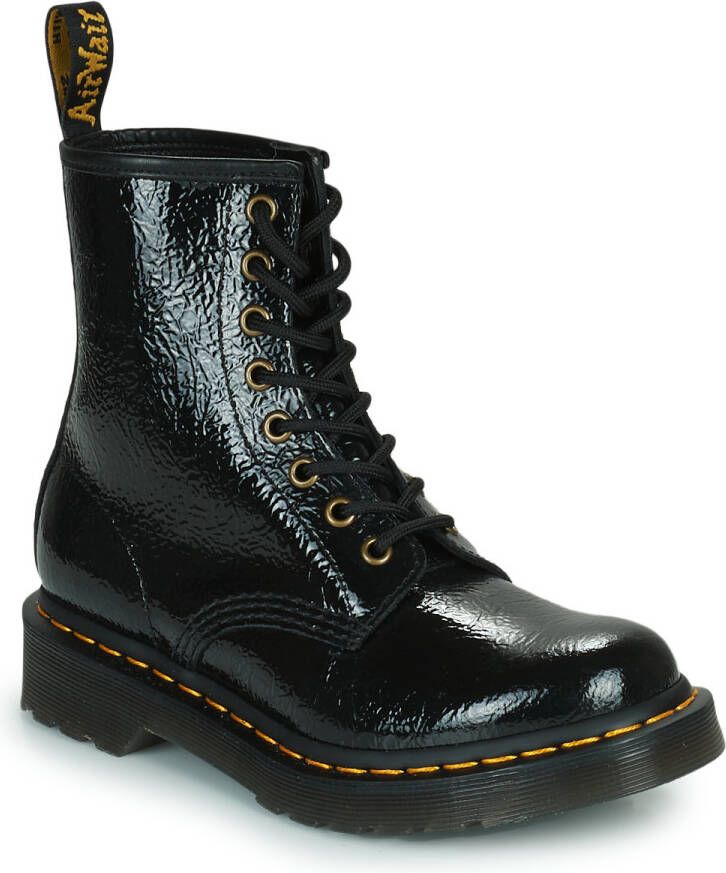Dr. Martens Zwarte Enkellaarsjes voor Dames Model 1460 Iced BN Zwart - Foto 16