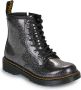 Dr. Martens 1460 J leren veterboots zwart zilver glitter - Thumbnail 3