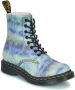 Dr Martens 1460 Pascal Tie Dye Boots Dr. Martens Blauw Dames - Thumbnail 2